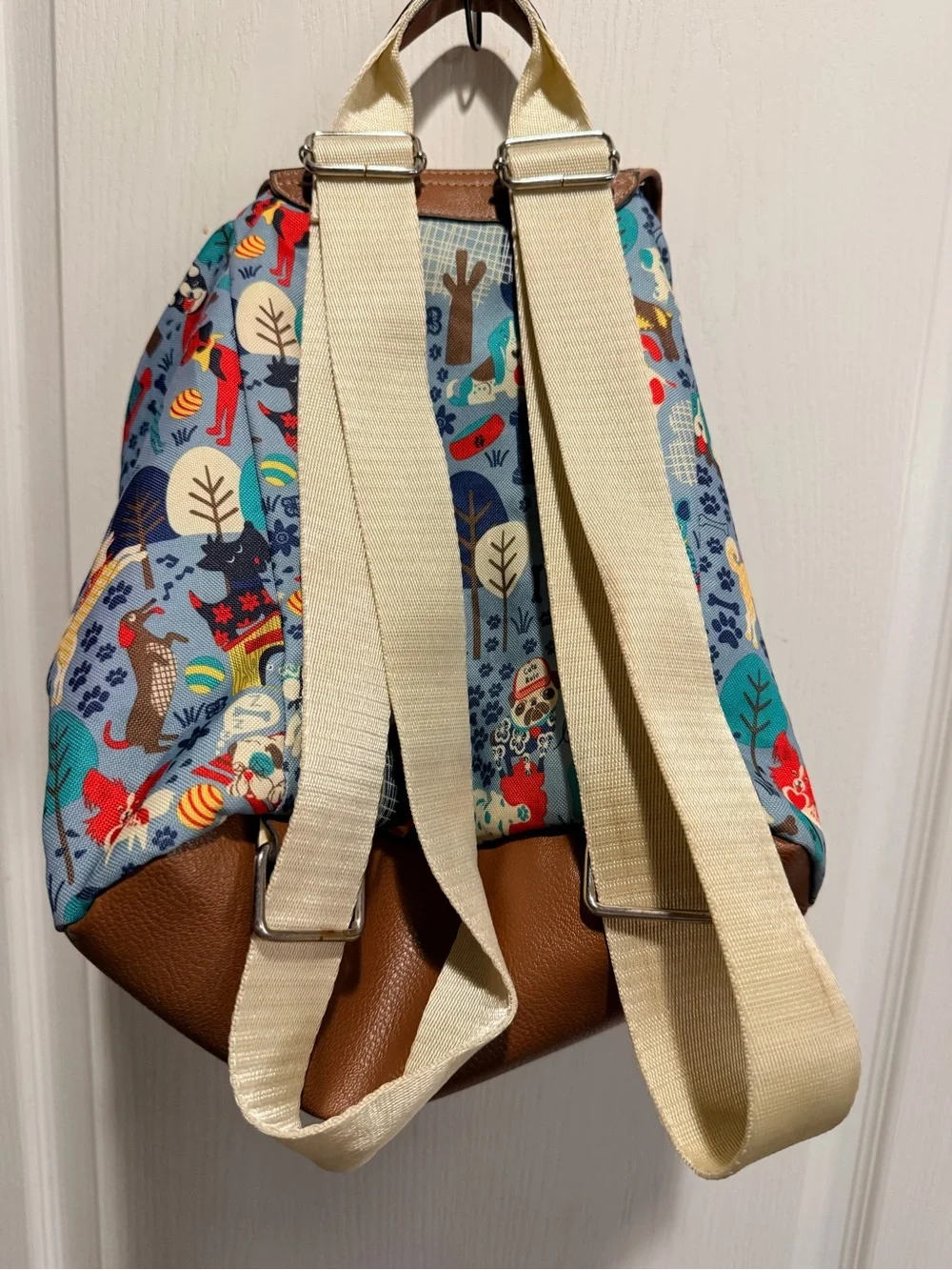 Lily Bloom “Who let the dogs out” recycled backpack